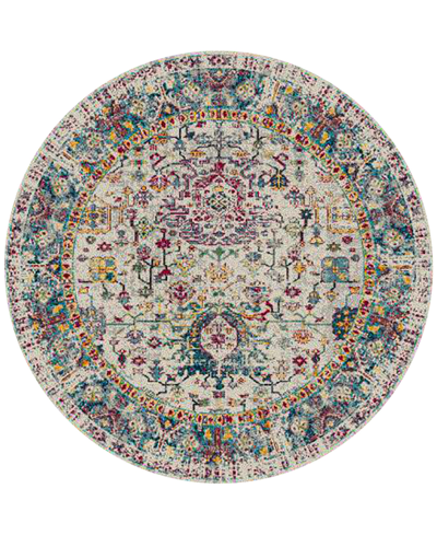 Shop Amer Rugs Montana Carrey 7'6" X 7'6" Round Area Rug In Gray