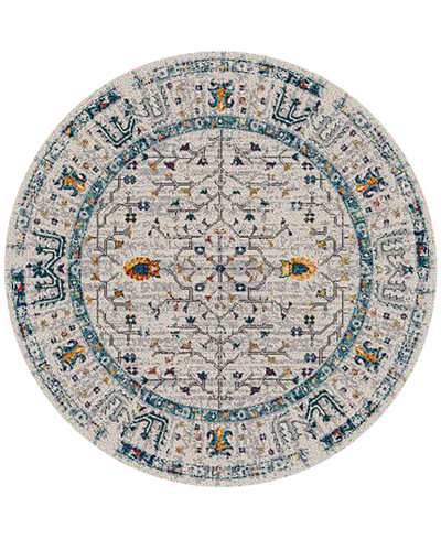 Shop Amer Rugs Montana Dyanne 7'6" X 7'6" Round Area Rug In Ivory