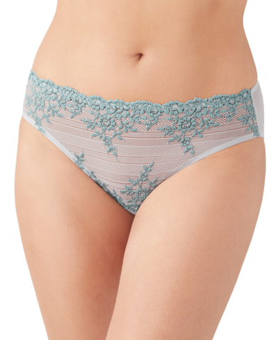 Shop Wacoal Embrace Lace Bikini Underwear 64391 In Micro Chip/tourmaline