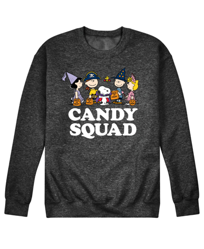 Shop Airwaves Men's Peanuts Candy Squad Fleece T-shirt In Gray