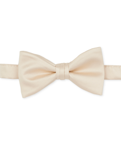 Shop Construct Men's Satin Pre-tied Bow Tie In Vanilla