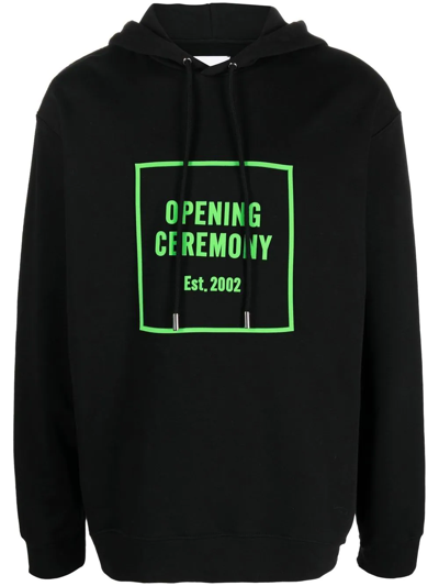 Shop Opening Ceremony Logo-print Hoodie In Black