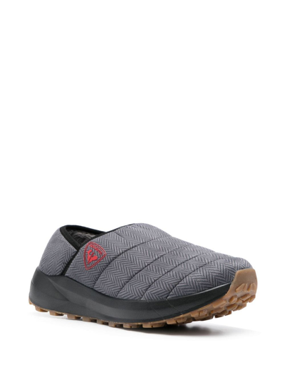 Rossignol Chalet Quilted Slippers In Grey