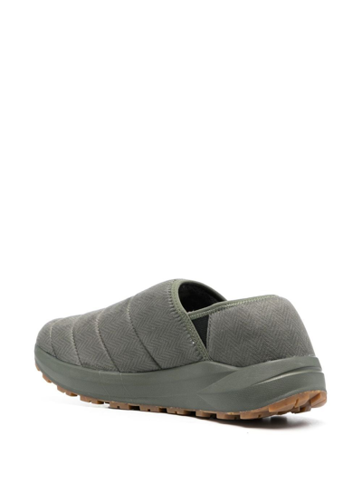 Rossignol Chalet Acinus Leaf Quilted Slippers In Green