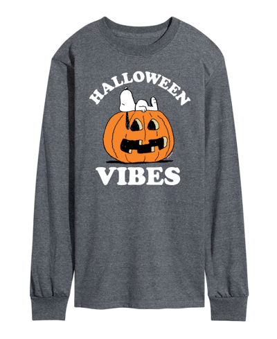 Shop Airwaves Men's Peanuts Halloween Vibes T-shirt In Gray