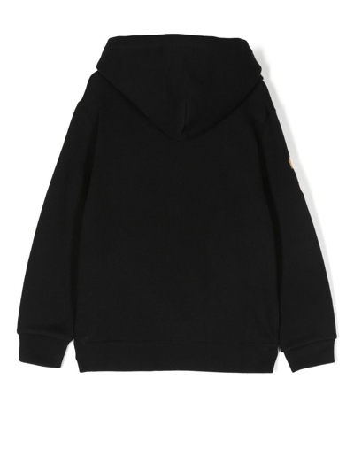 Shop Ralph Lauren Cotton Long-sleeve Hoodie In Black