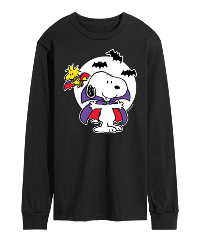 Shop Airwaves Men's Peanuts Snoopy Vampire T-shirt In Black