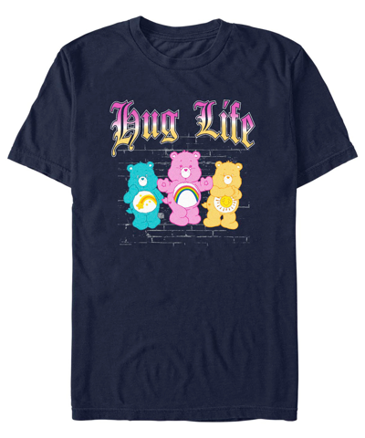 Shop Fifth Sun Men's Care Bears Hug Life Short Sleeve T-shirt In Navy