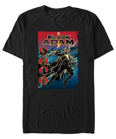 Shop Fifth Sun Men's Black Adam Lightning Adam Short Sleeve T-shirt