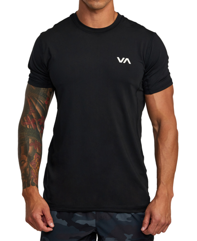 Shop Rvca Men's Short Sleeves Sport Vent T-shirt In Black