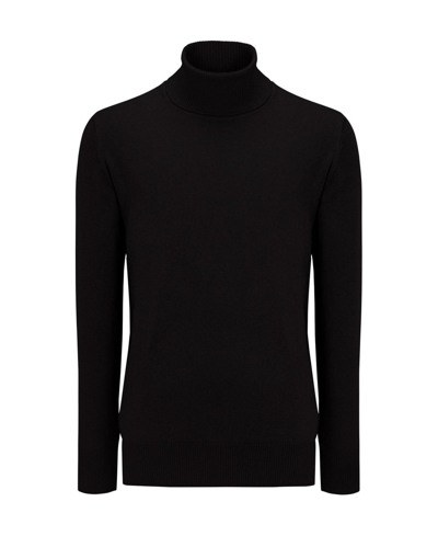 Shop Ron Tomson Men's Modern Roll Neck Sweater In Black