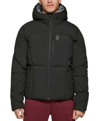 Shop Bass Outdoor Men's Glacier Quilted Full-zip Hiking Jacket In Black Beauty