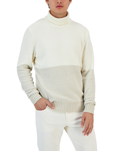 Alfani Men's Equator Colorblocked Turtleneck Sweater, Created For