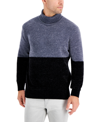 Alfani Men's Equator Colorblocked Turtleneck Sweater, Created For