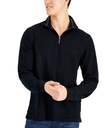 Macy's quarter best sale zip mens sweater