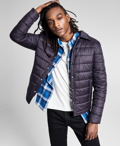 And Now This Men's Lightweight Puffer Jacket In Black | ModeSens