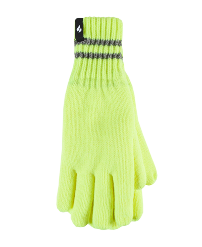 Shop Heat Holders Men's Worxx Richard Flat Knit Gloves In Yellow