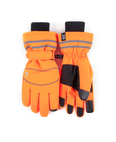 Shop Heat Holders Men's Worxx Patrick Performance Gloves In Orange