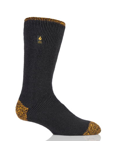 Heat Holders Men's Lite Worxx Hank Contrast Crew Sock In Gray