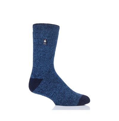 Heat Holders Men's Ultra Lite Robin Twist Crew Sock In Navy