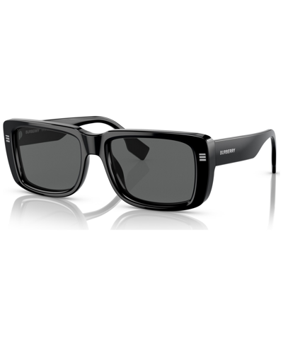 Shop Burberry Men's Jarvis Sunglasses, Be4376u In Dark Gray