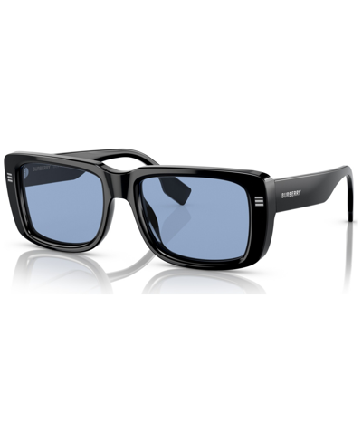 Shop Burberry Men's Jarvis Sunglasses, Be4376u In Black