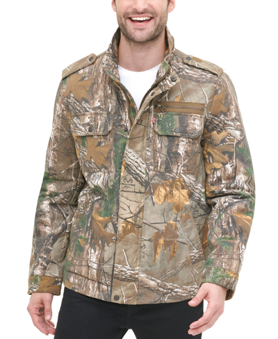 Levi's Men's Cotton Zip-front Jacket In Real Tree Print | ModeSens