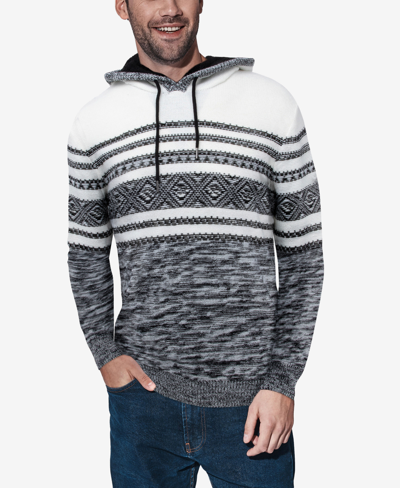 X-ray Stripe Pattern Hooded Sweatshirt In Black