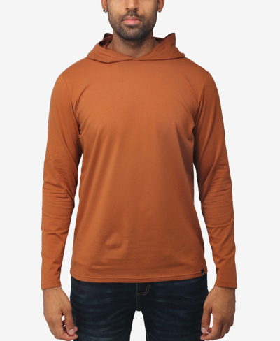 Shop X-ray Men's Soft Stretch Long Sleeve Hoodie In Sienna