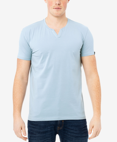 Shop X-ray Men's Basic Notch Neck Short Sleeve T-shirt In Bright Sky Blue