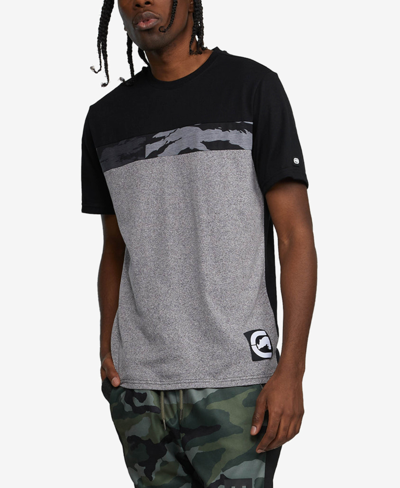 Shop Ecko Unltd Men's Short Sleeves Piece Plan T-shirt In Gray Marle