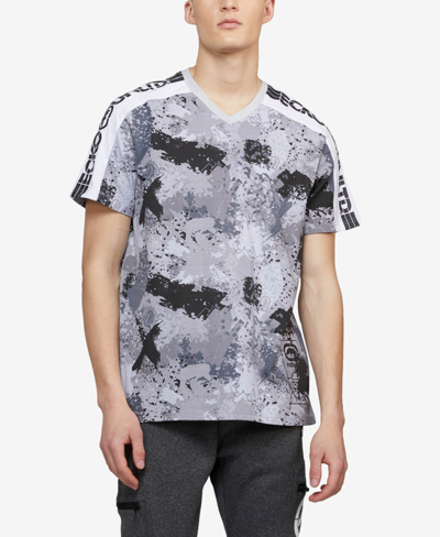 Shop Ecko Unltd Men's Short Sleeves Whack A Sleeve T-shirt In Gray