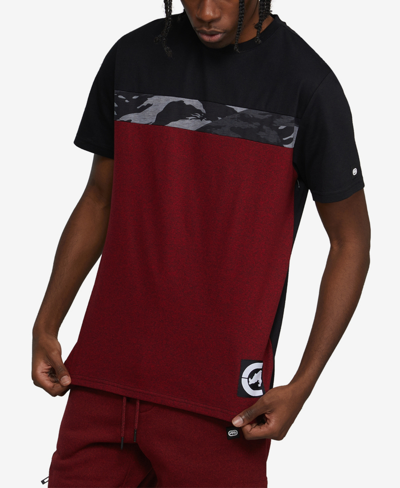 Shop Ecko Unltd Men's Short Sleeves Piece Plan T-shirt In Red