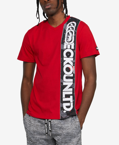 Shop Ecko Unltd Men's Big And Tall Short Sleeves Breakout T-shirt In Red
