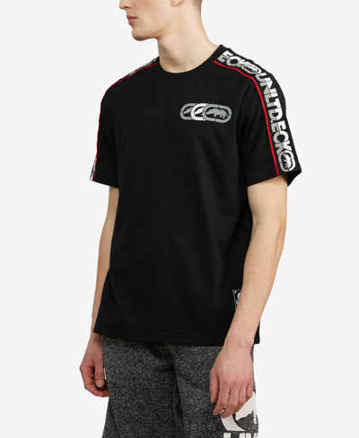Shop Ecko Unltd Men's Short Sleeves Tripiped T-shirt In Black