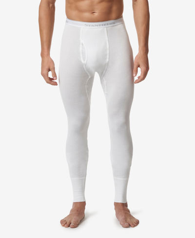 Shop Stanfield's Men's Premium Cotton Rib Thermal Long Underwear In White