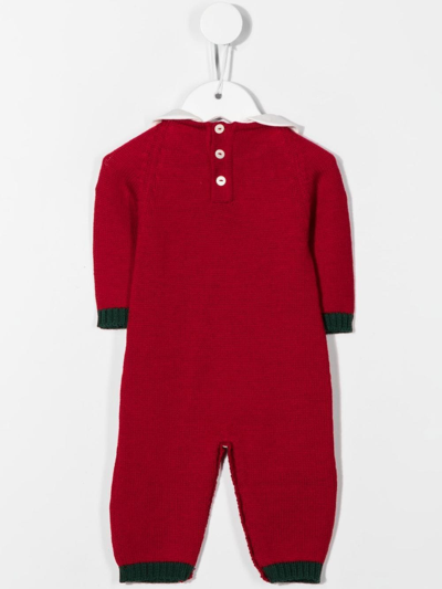La Stupenderia Snowflake Intarsia-knit Pyjamas In Red