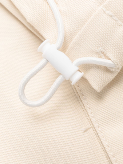 Jacquemus Functional Straight-leg Pants With Multiple Zip Pockets In Neutrals