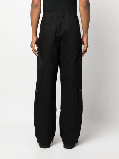 Jacquemus Multiple-pocket Straight-leg Trousers In Black