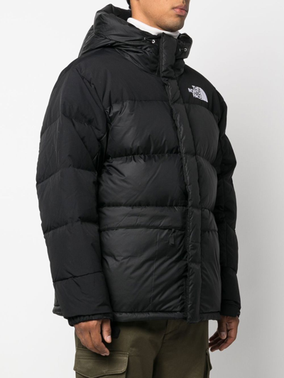 Shop The North Face Embroidered-logo Padded Coat In Black