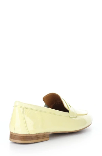 Shop Bos. & Co. Jena Penny Loafer In Yellow Duma Patent