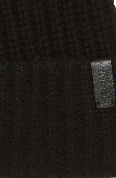 Shop Vince Knit Merino Wool & Cashmere Beanie Hat In Black