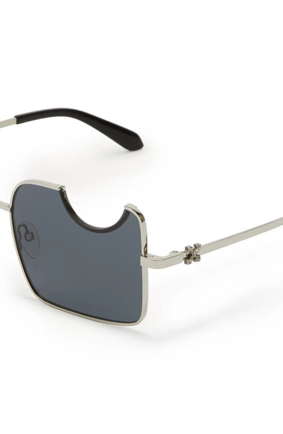Shop Off-white Salvador Sunglasses In Silver Dark