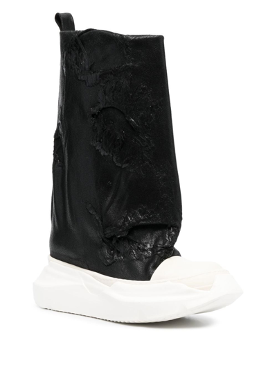 Rick Owens Fogachine Platform Boots In Black