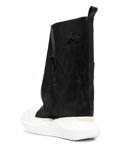 Rick Owens Fogachine Platform Boots In Black