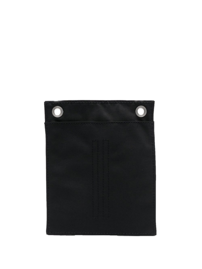 Shop Rick Owens Security Pocket Leather Bag In Black