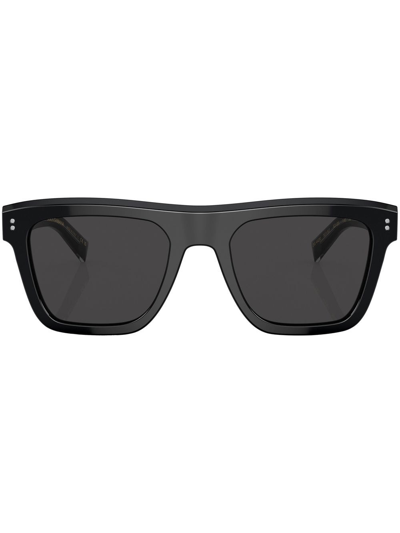 Shop Dolce & Gabbana Square-frame Sunglasses In Schwarz