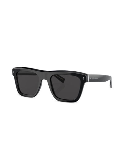 Shop Dolce & Gabbana Square-frame Sunglasses In Schwarz