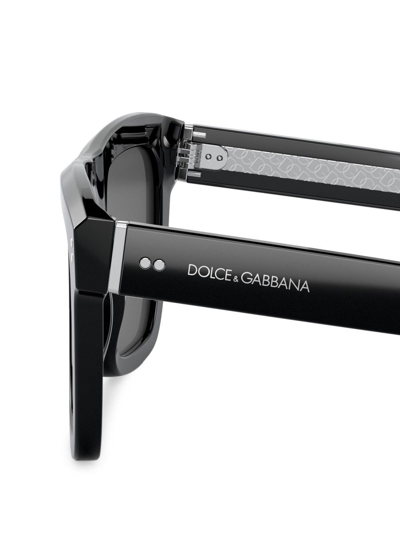 Shop Dolce & Gabbana Square-frame Sunglasses In Schwarz