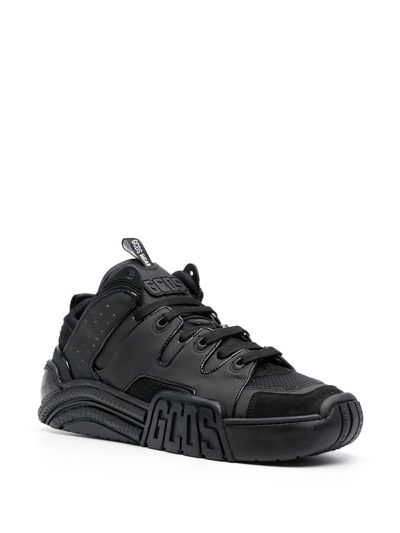 Shop Gcds Low-top Lace-up Sneakers In Schwarz